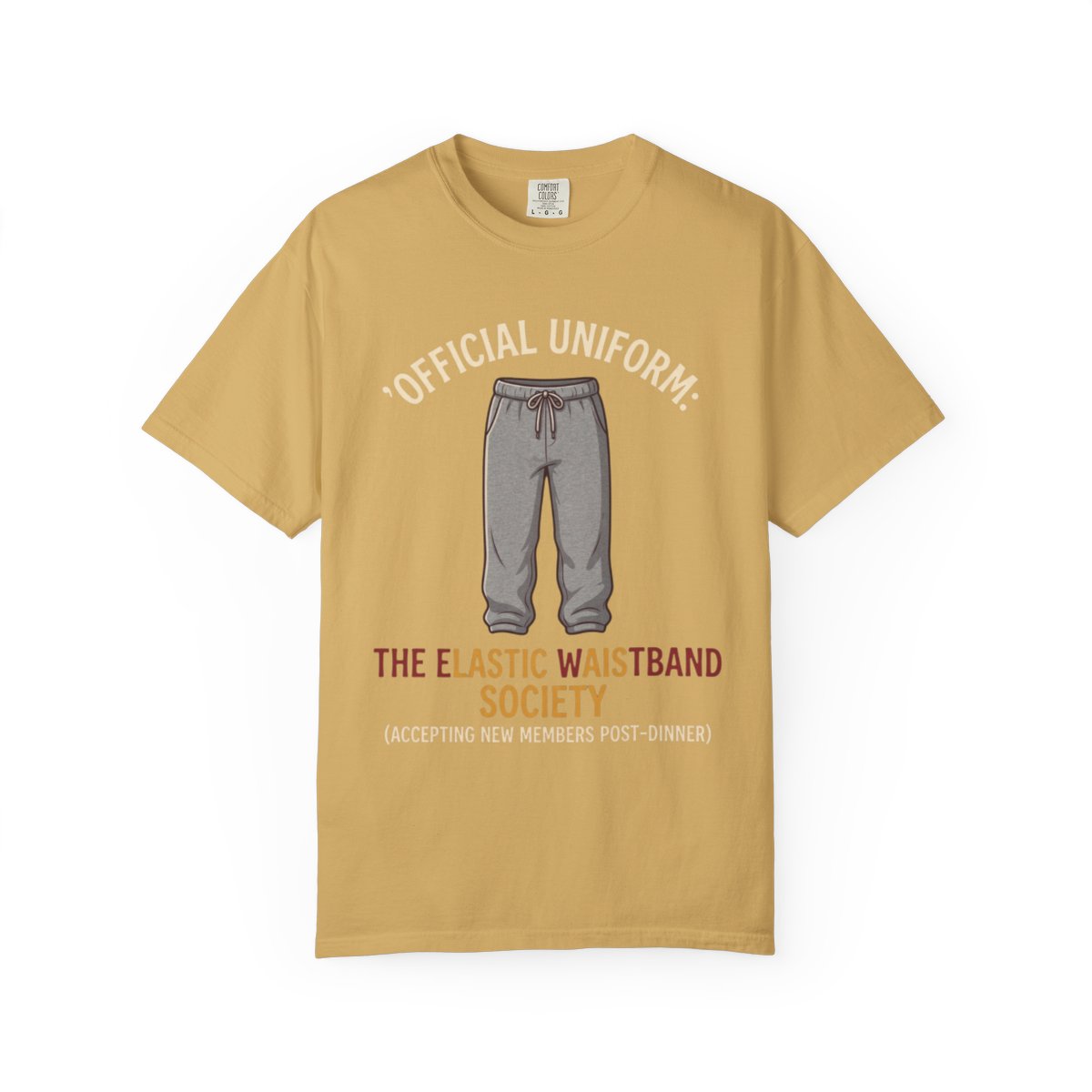 Color: Mustard | Offical Thanksgiving Uniform Unisex Garment-Dyed Tee