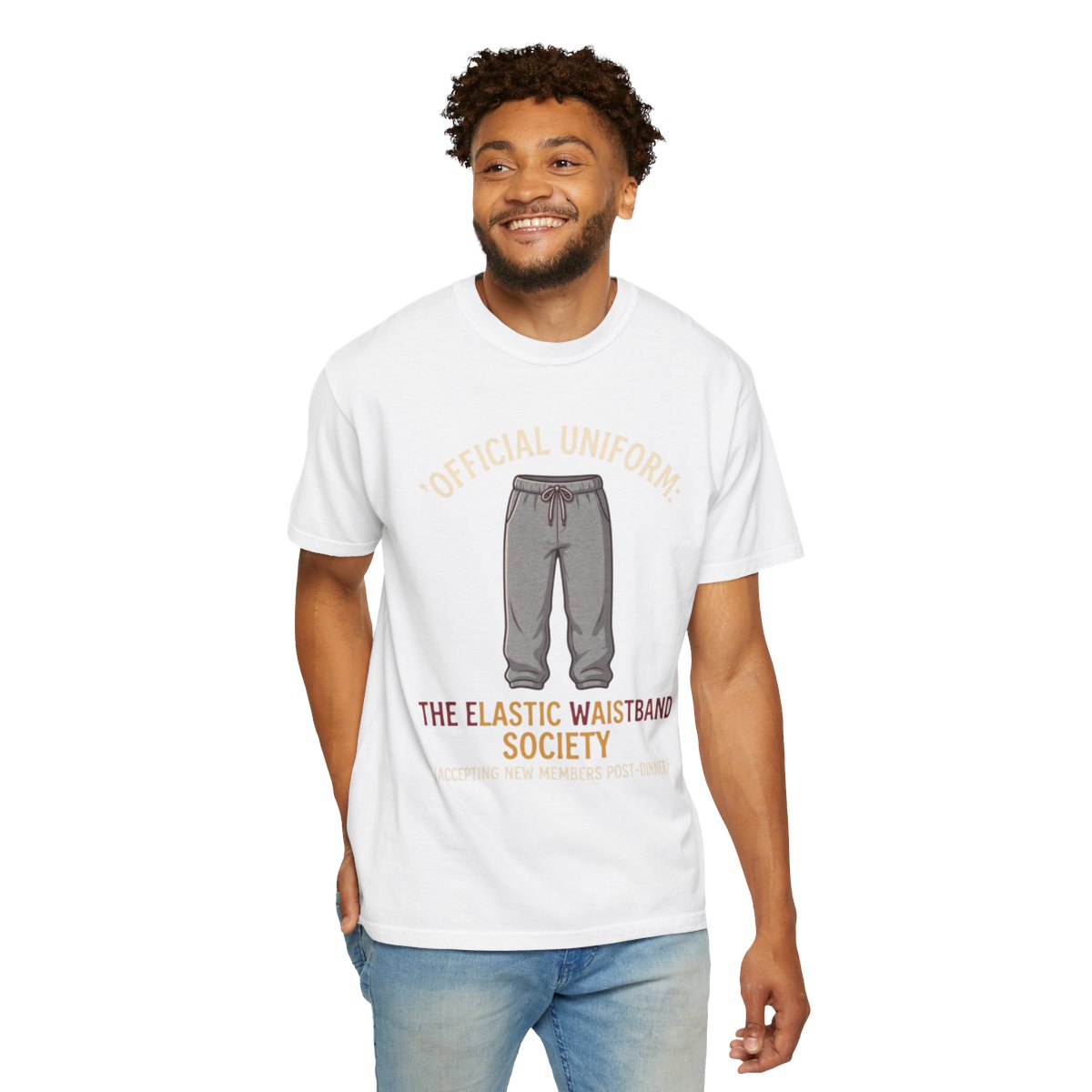 Color: White | Offical Thanksgiving Uniform Unisex Garment-Dyed Tee