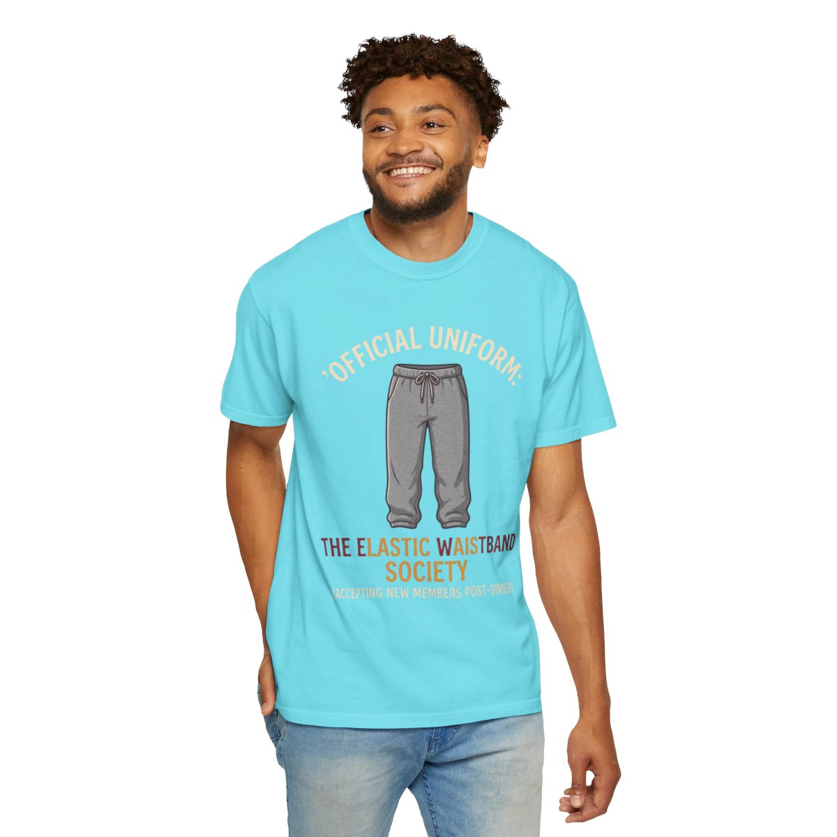 Color: Lagoon Blue | Offical Thanksgiving Uniform Unisex Garment-Dyed Tee