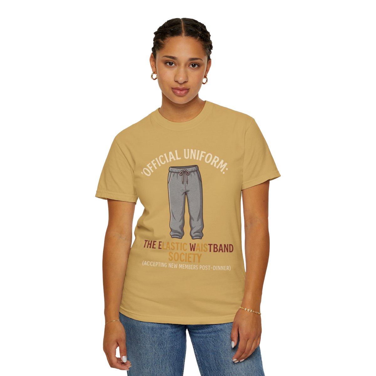 Color: Mustard | Offical Thanksgiving Uniform Unisex Garment-Dyed Tee
