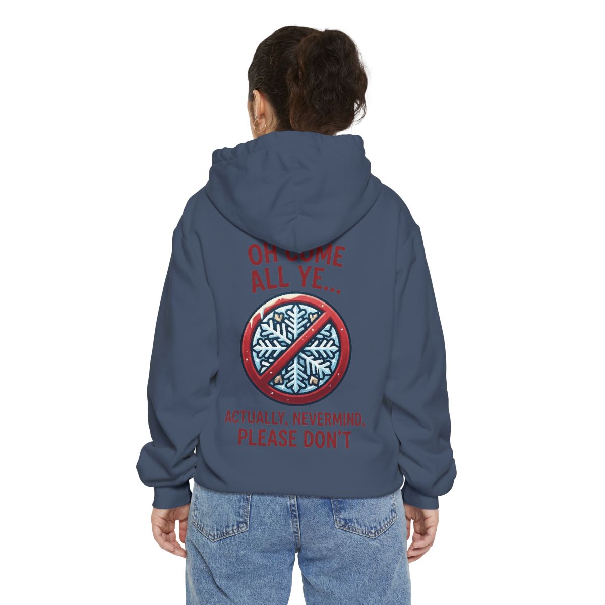 Color: Denim | Oh Come All Ye Garment-Dyed Hoodie