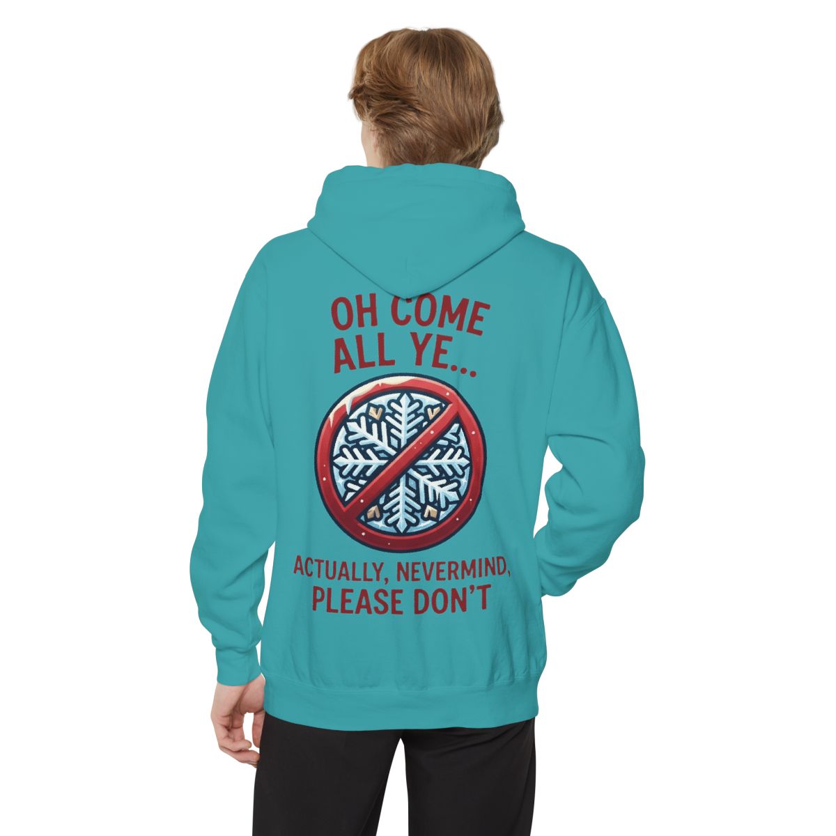Color: Seafoam | Oh Come All Ye Garment-Dyed Hoodie