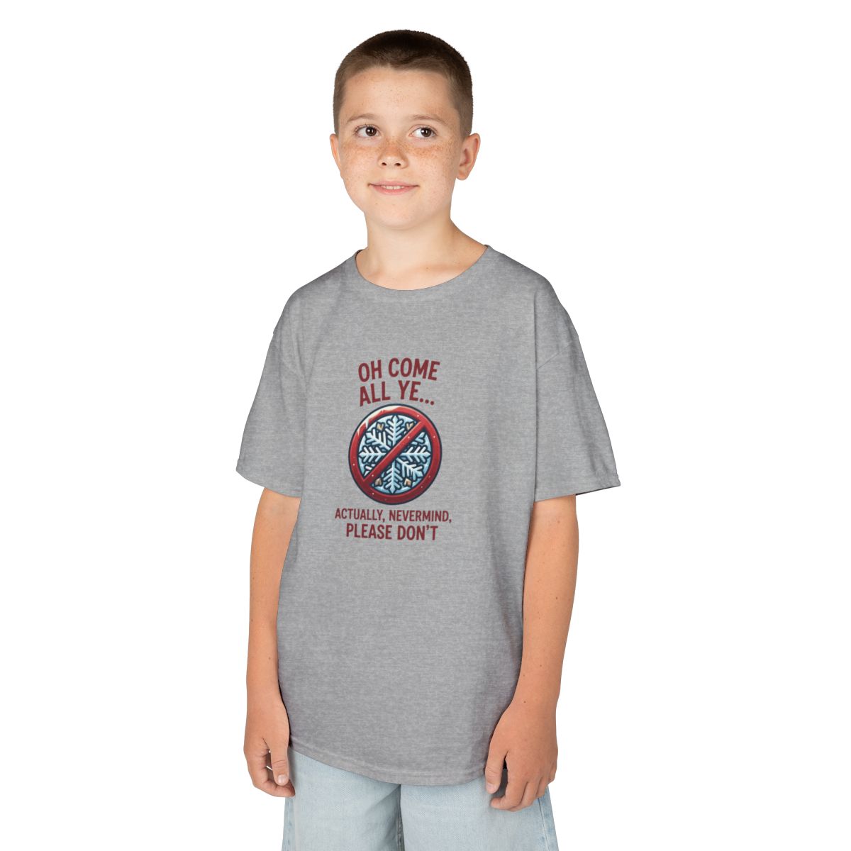 Color: Sport Grey | Oh Come All Ye Kids Tee