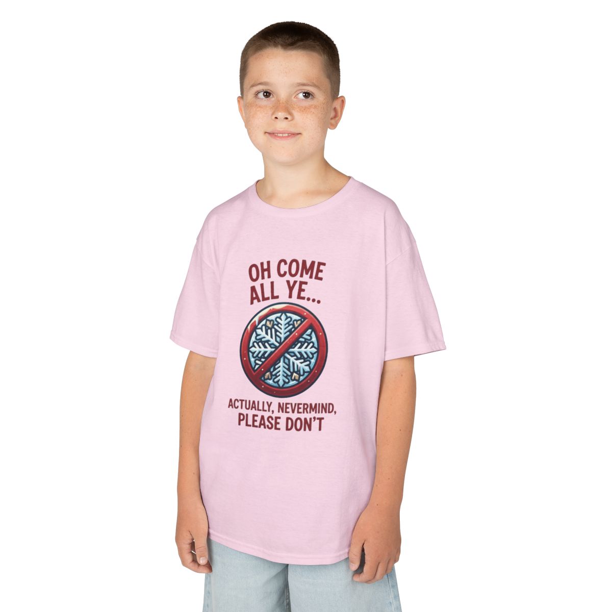 Color: Light Pink | Oh Come All Ye Kids Tee