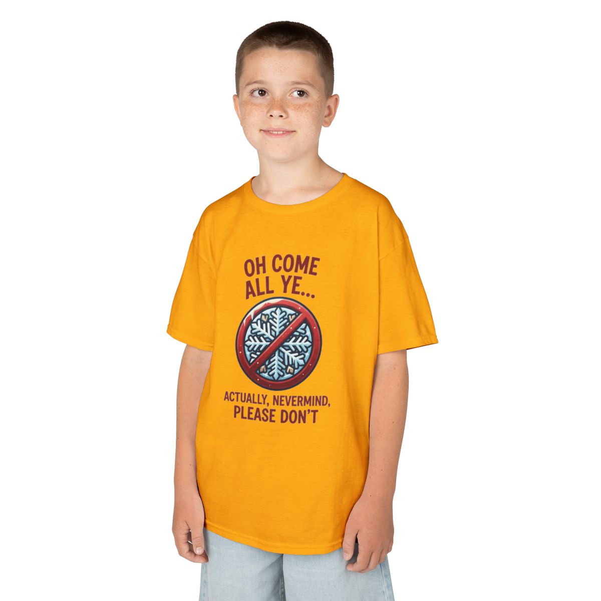 Color: Gold | Oh Come All Ye Kids Tee