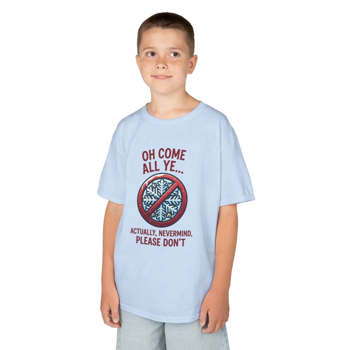 Color: Light Blue | Oh Come All Ye Kids Tee