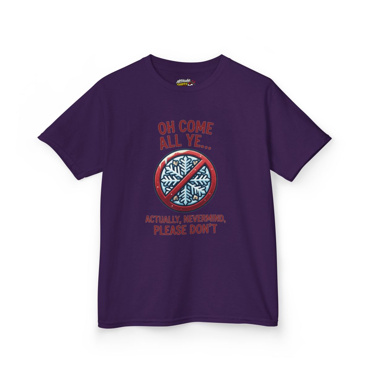 Color: Purple | Oh Come All Ye Kids Tee