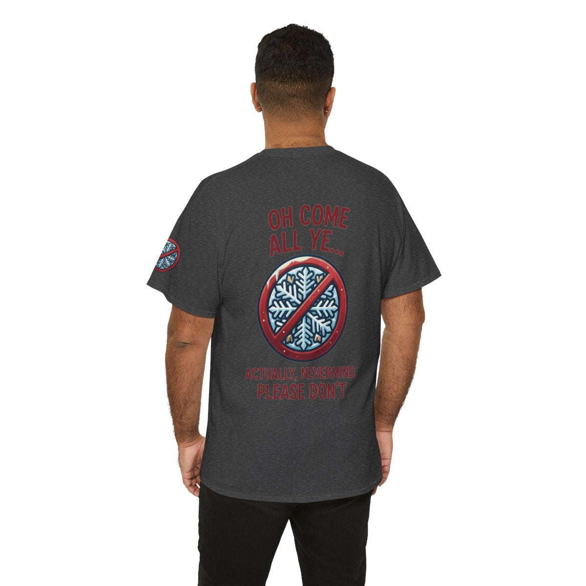 Color: Dark Heather | Oh Come All Ye Premium Graphic Tee