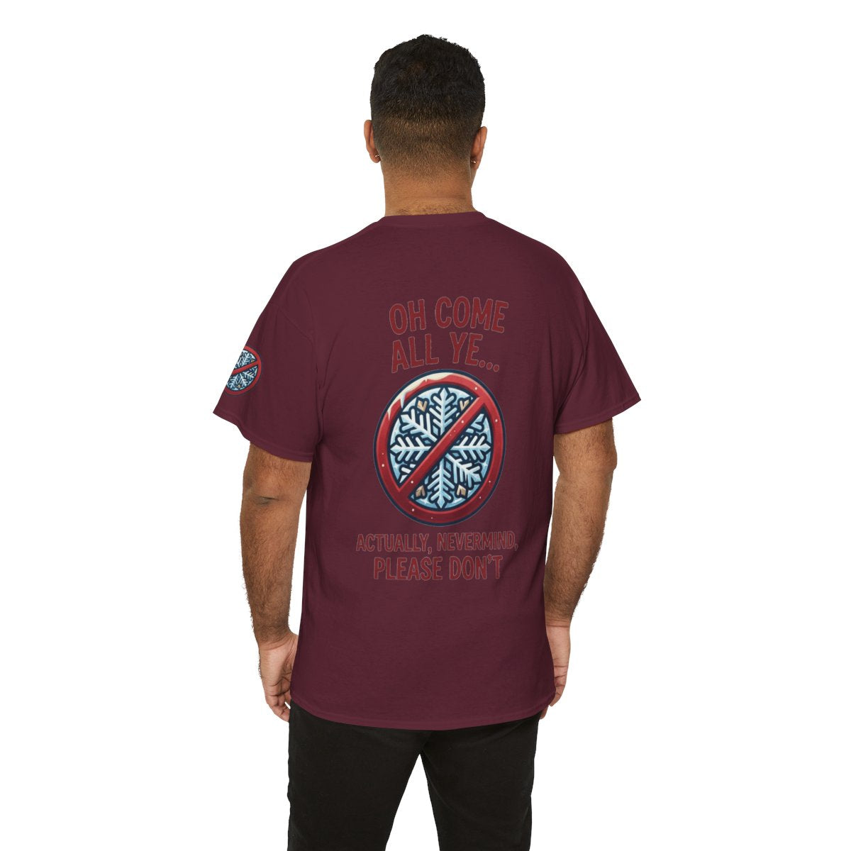 Color: Maroon | Oh Come All Ye Premium Graphic Tee