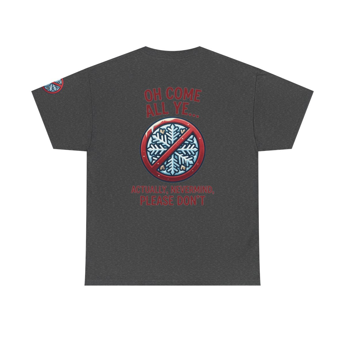 Color: Dark Heather | Oh Come All Ye Premium Graphic Tee