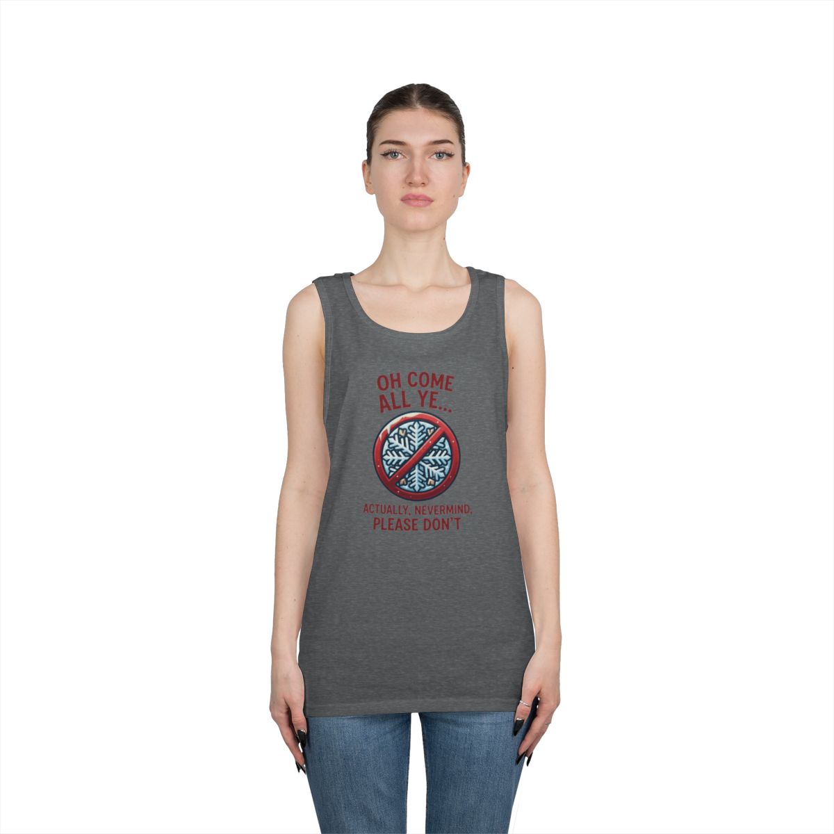 Color: Graphite Heather | Oh Come All Ye Tank Top
