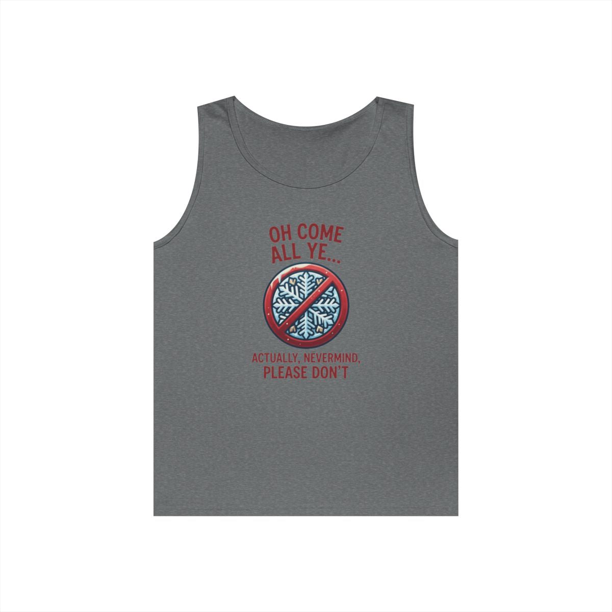 Color: Graphite Heather | Oh Come All Ye Tank Top