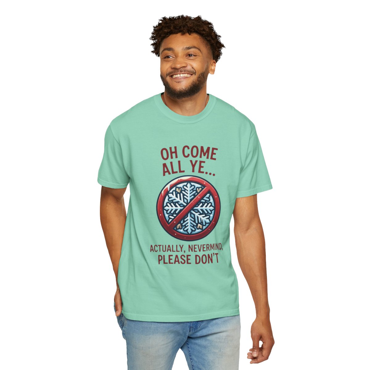 Color: Island Reef | Oh Come All Ye Unisex Garment-Dyed Tee
