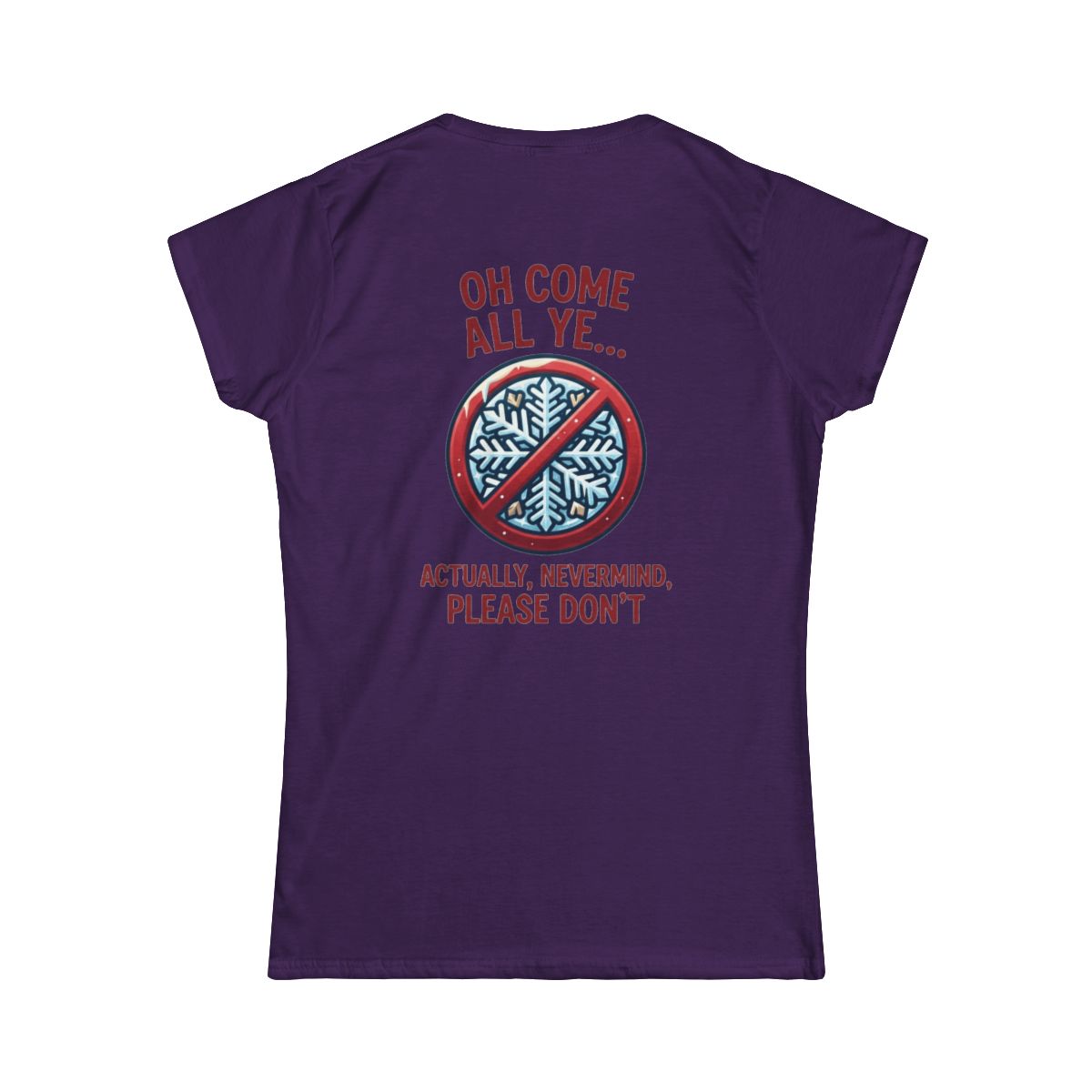 Color: Purple | Oh Come All Ye Women's Tee