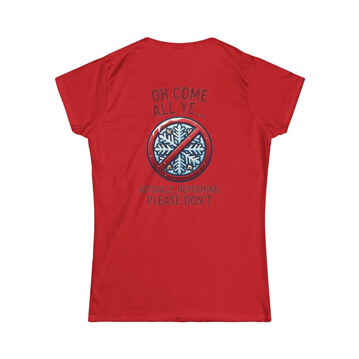 Color: Red | Oh Come All Ye Women's Tee
