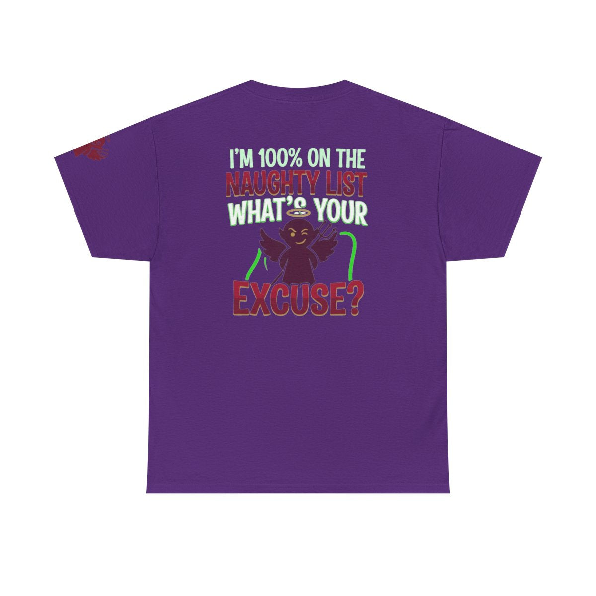 Color: Purple | On The Naughty List Premium Graphic Tee