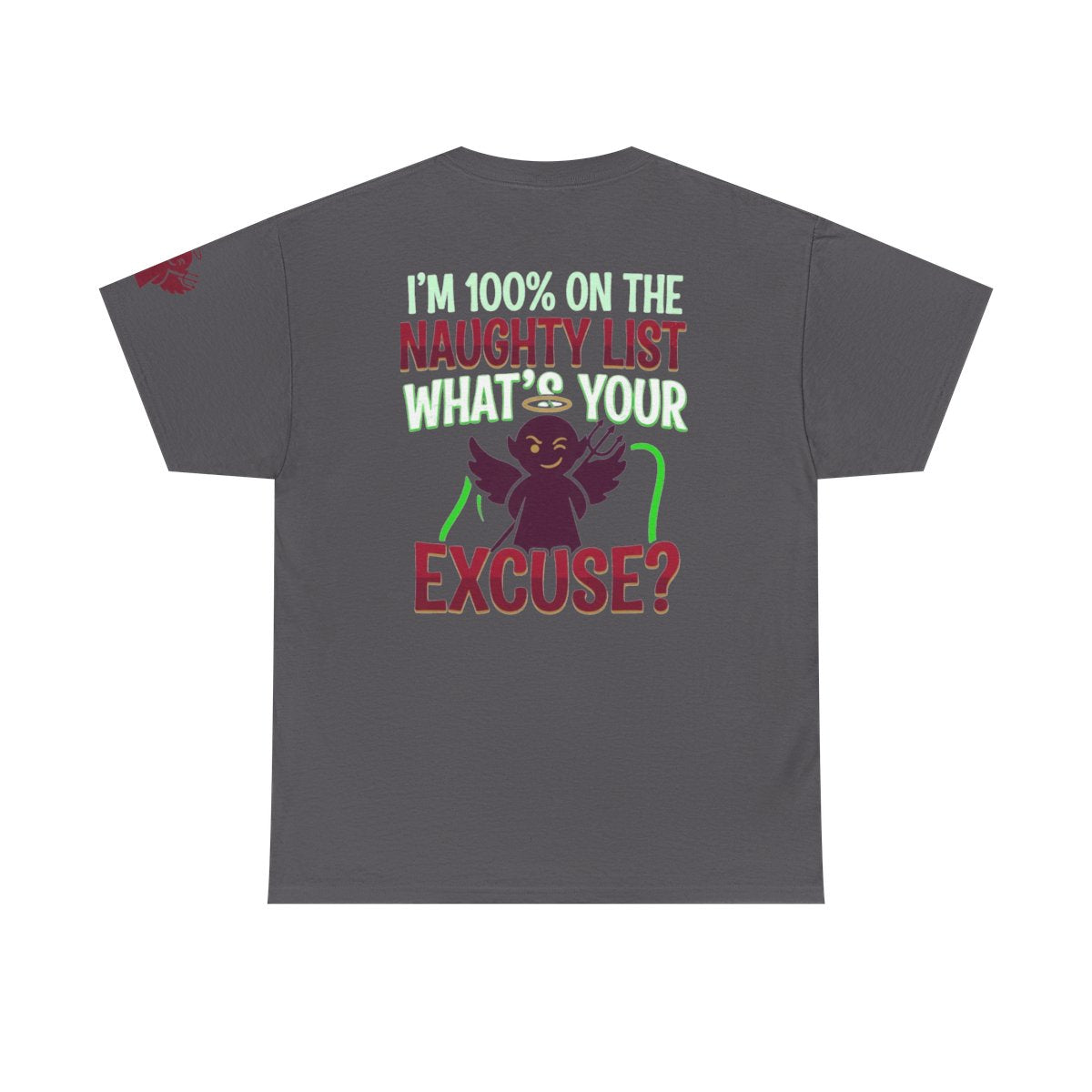 Color: Charcoal | On The Naughty List Premium Graphic Tee