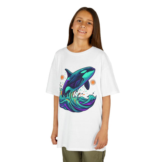 Color: White | Orca Kids Tee