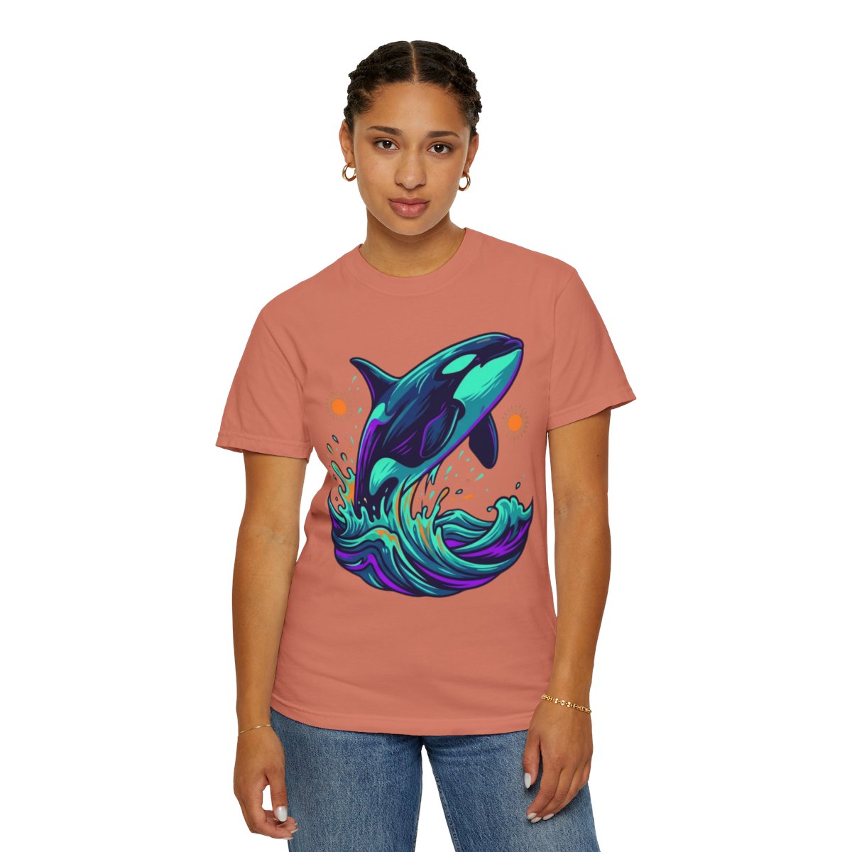 Color: Terracotta | Orca Unisex Garment-Dyed Tee