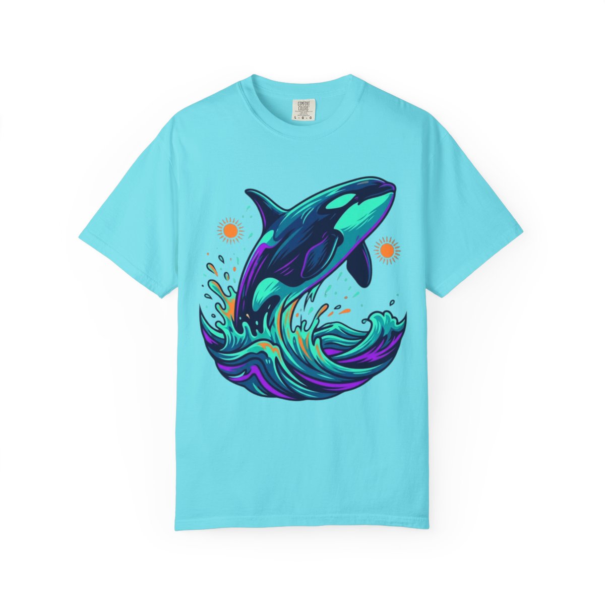 Color: Lagoon Blue | Orca Unisex Garment-Dyed Tee