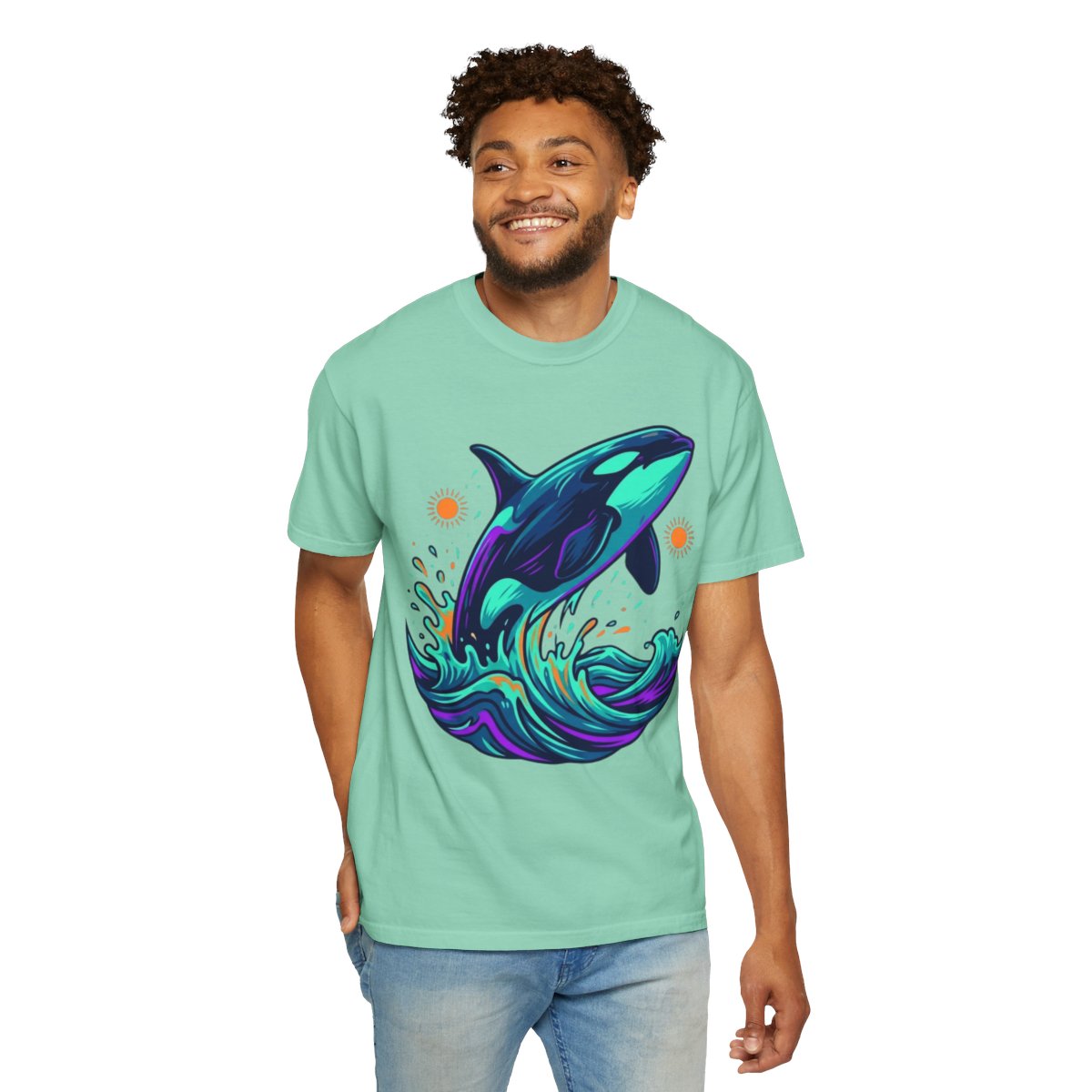 Color: Island Reef | Orca Unisex Garment-Dyed Tee