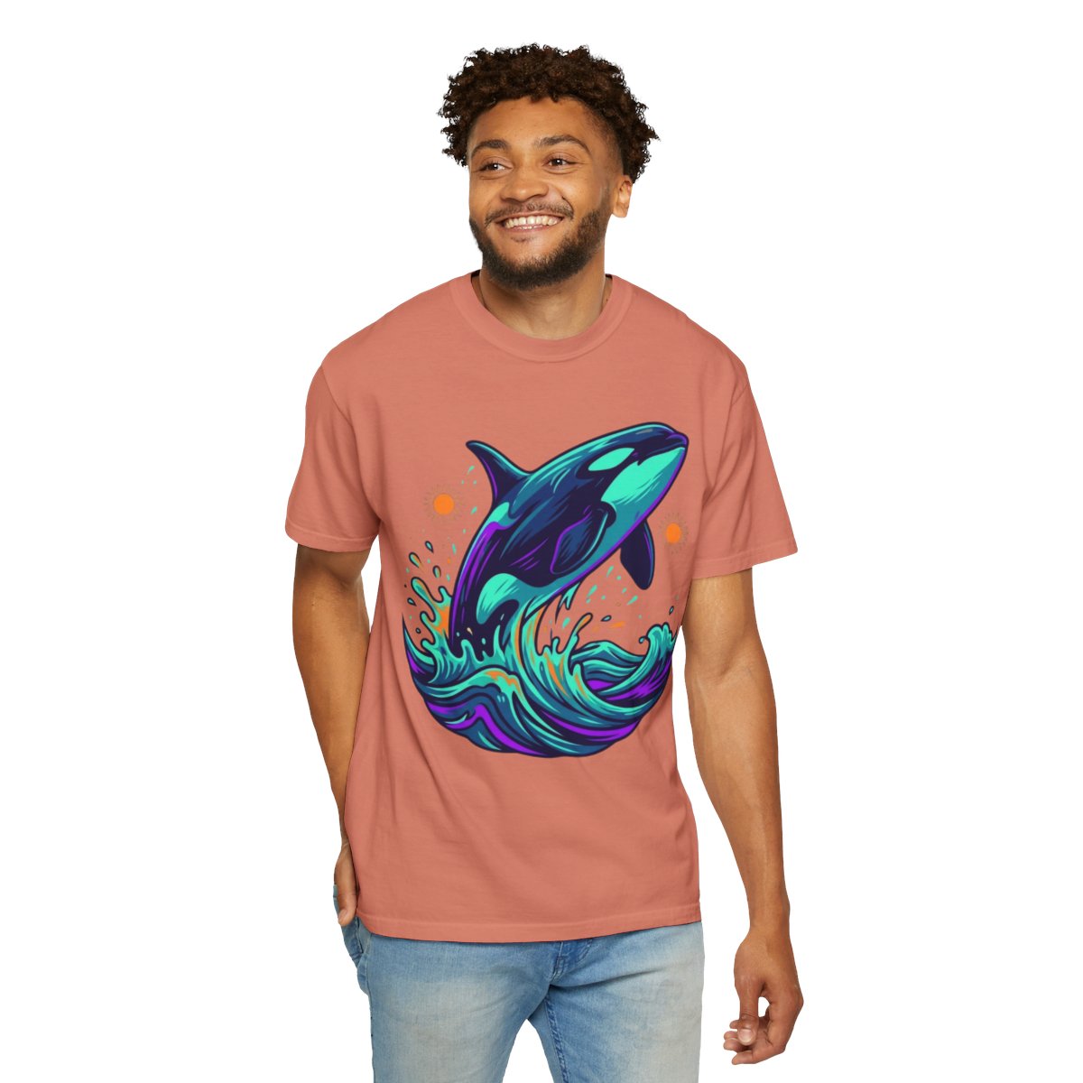 Color: Terracotta | Orca Unisex Garment-Dyed Tee