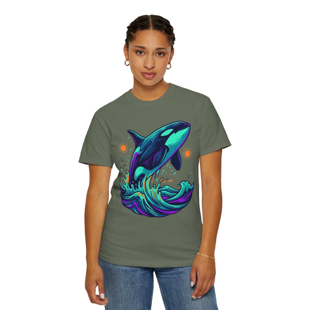 Color: Moss | Orca Unisex Garment-Dyed Tee