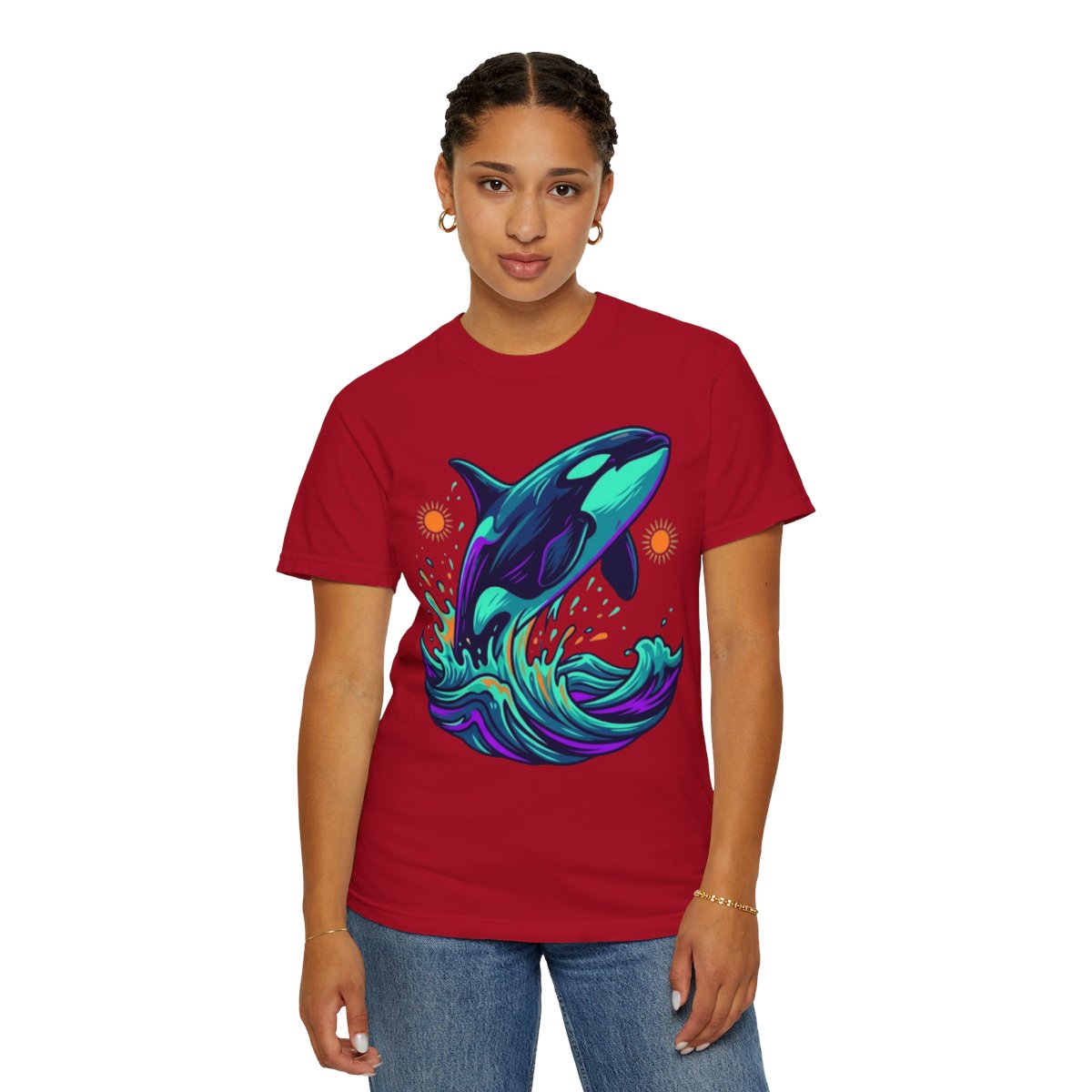 Color: Red | Orca Unisex Garment-Dyed Tee