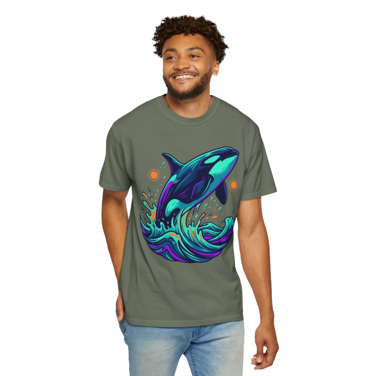 Color: Moss | Orca Unisex Garment-Dyed Tee