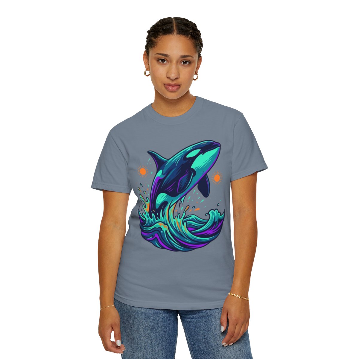 Color: Blue Jean | Orca Unisex Garment-Dyed Tee