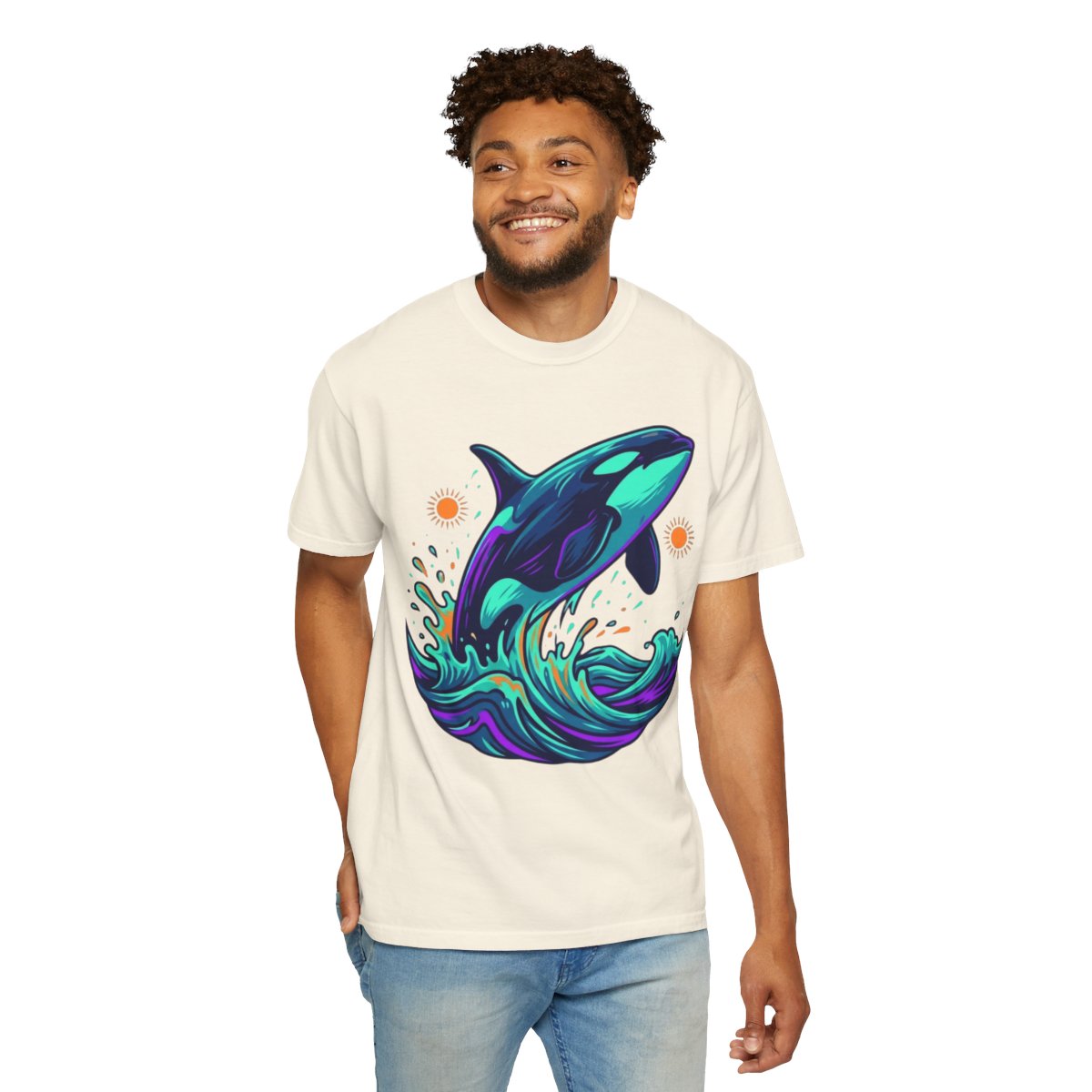 Color: Ivory | Orca Unisex Garment-Dyed Tee