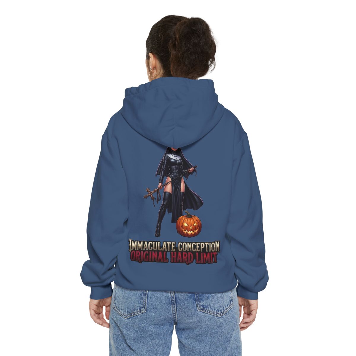 Color: True Navy | Original Hard Limit Garment-Dyed Hoodie