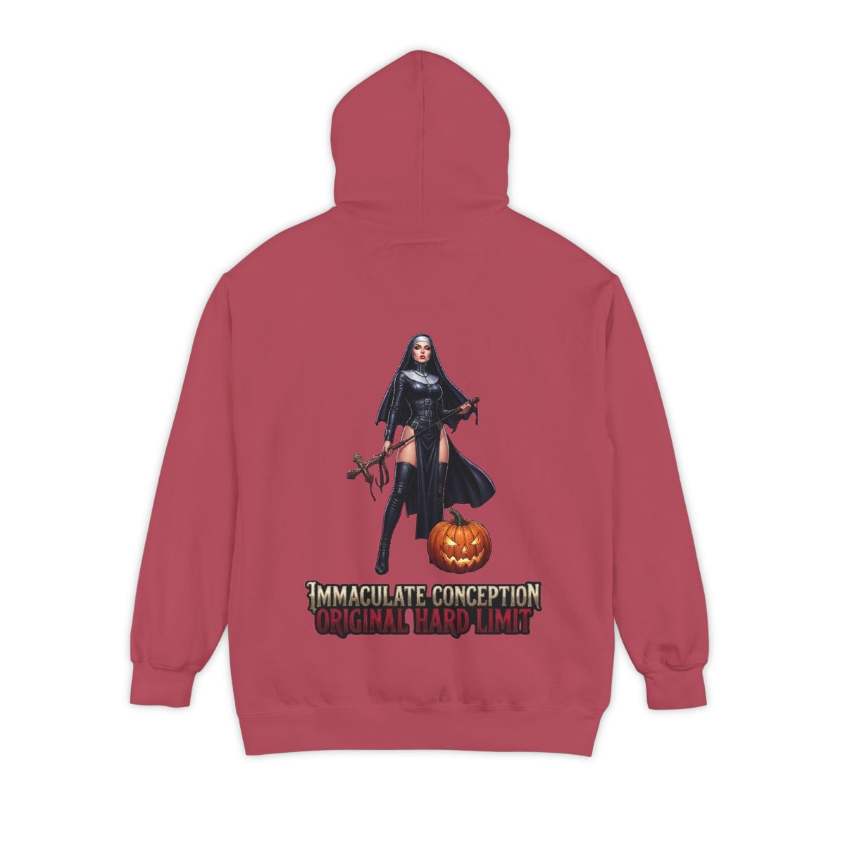 Color: Crimson | Original Hard Limit Garment-Dyed Hoodie