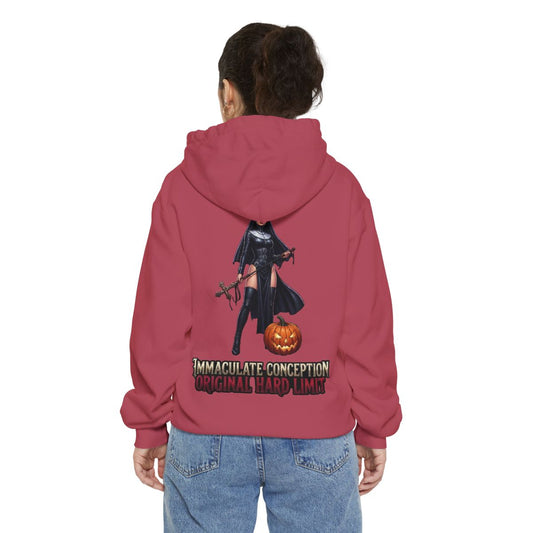 Color: Crimson | Original Hard Limit Garment-Dyed Hoodie