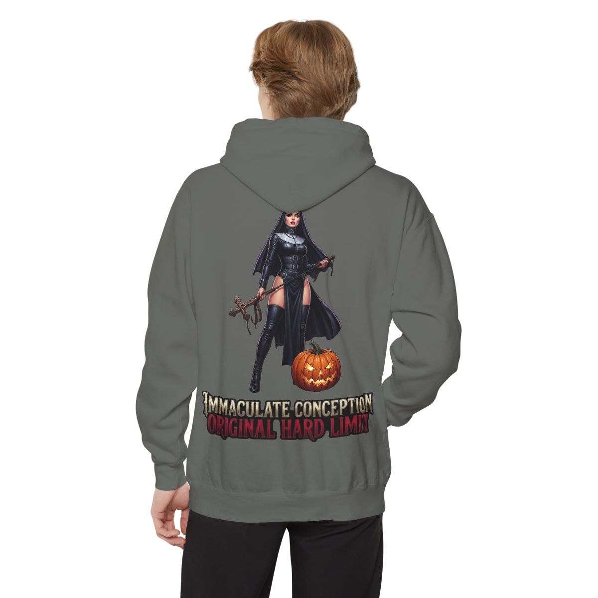 Color: Grey | Original Hard Limit Garment-Dyed Hoodie