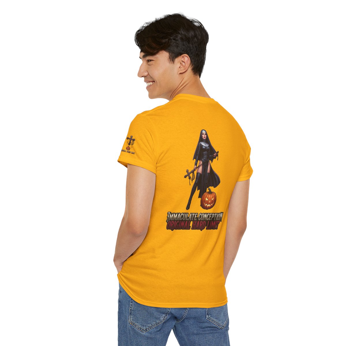Color: Gold | Original Hard Limit Premium Graphic Tee