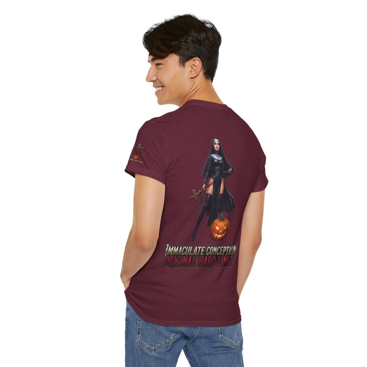 Color: Maroon | Original Hard Limit Premium Graphic Tee
