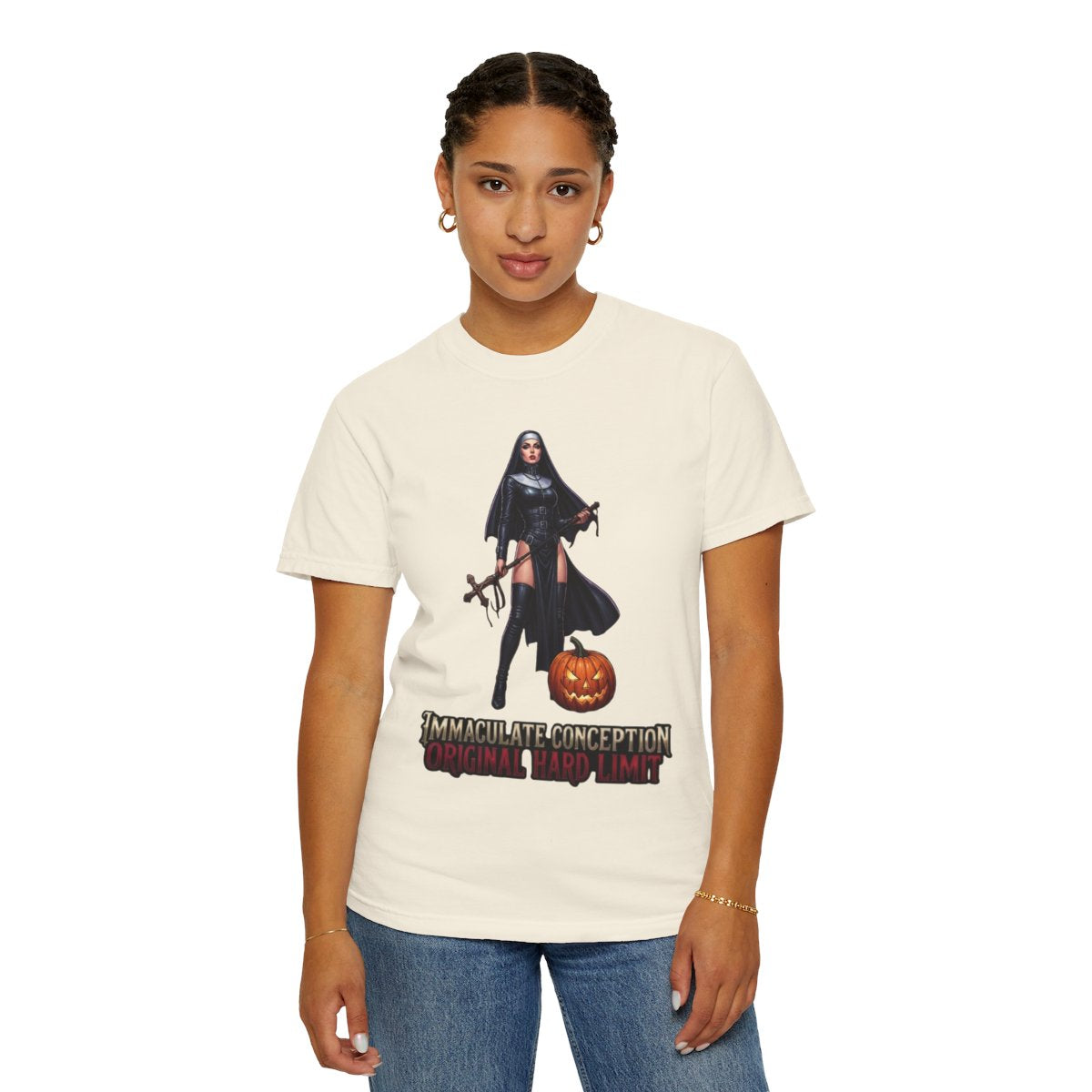 Color: Ivory | Original Hard Limit Unisex Garment-Dyed Tee