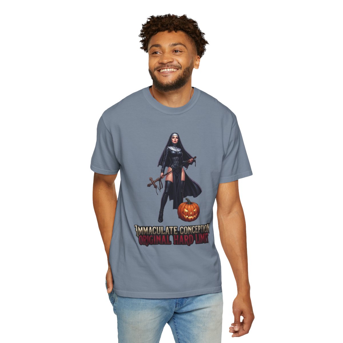 Color: Blue Jean | Original Hard Limit Unisex Garment-Dyed Tee