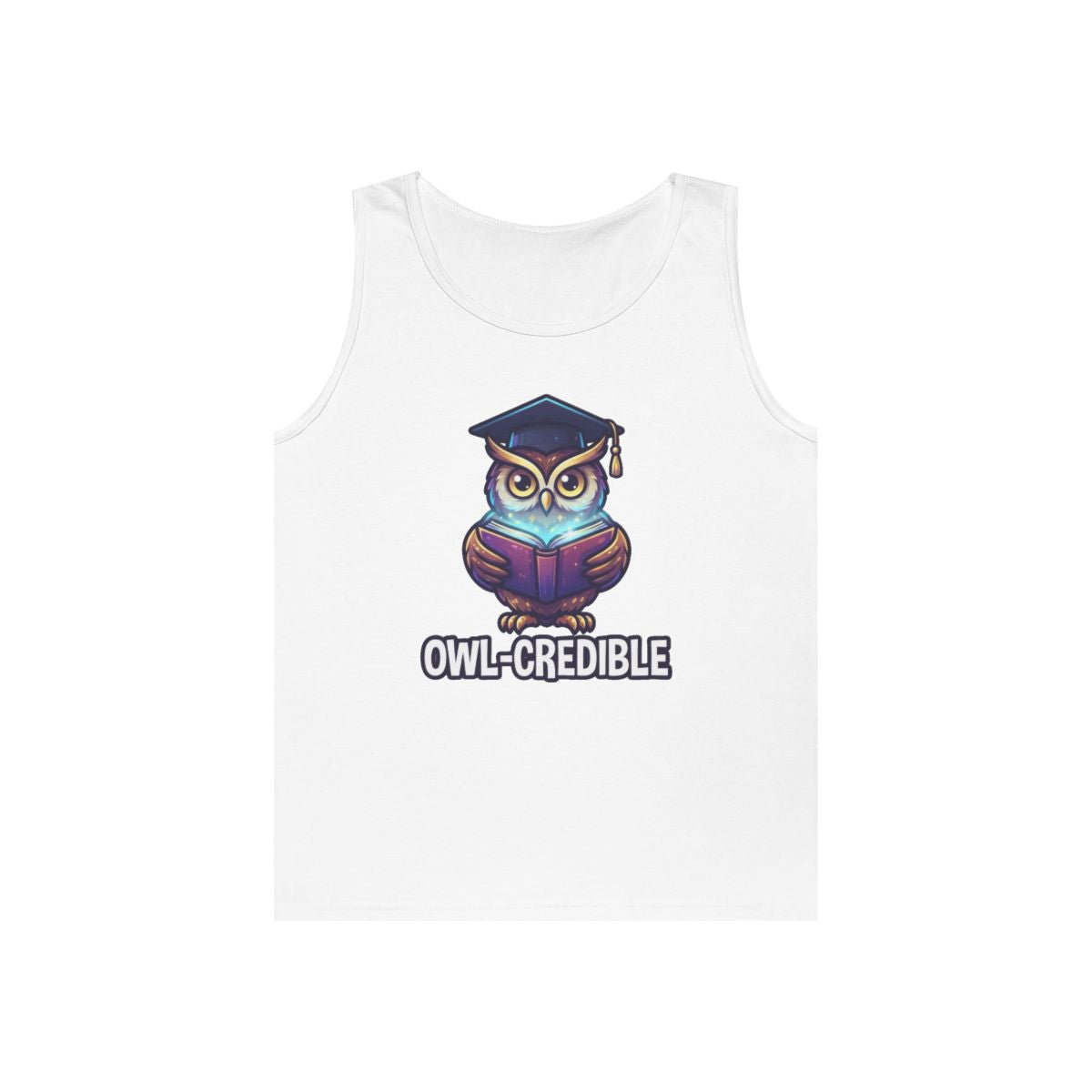 Color: White | Owl Credible Tank Top