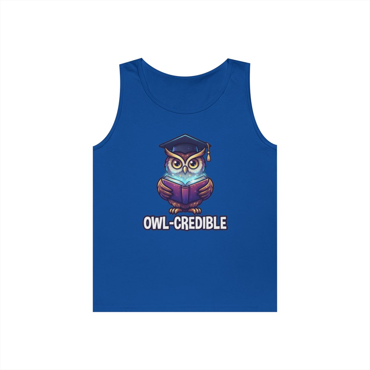 Color: Royal | Owl Credible Tank Top