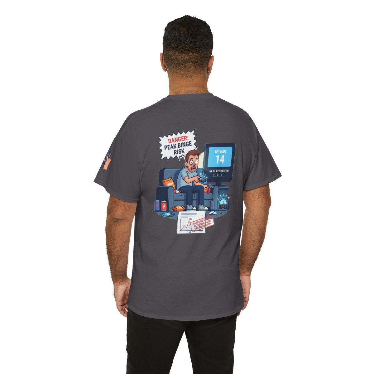 Color: Charcoal | Peak Bing Risk Premium Graphic Tee