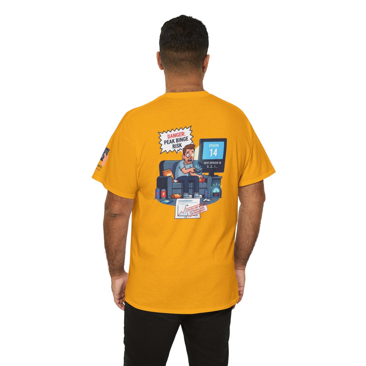 Color: Gold | Peak Bing Risk Premium Graphic Tee
