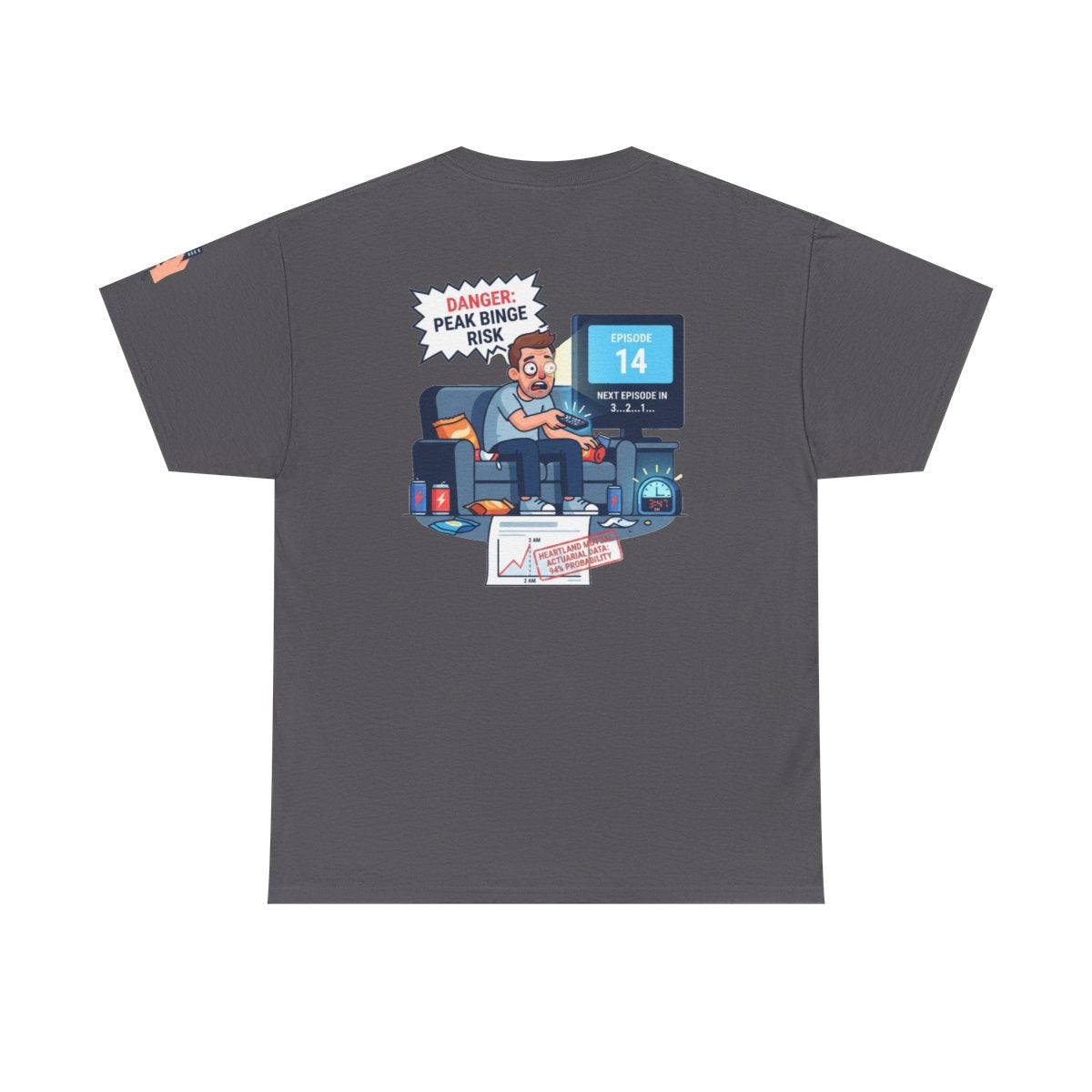 Color: Charcoal | Peak Bing Risk Premium Graphic Tee