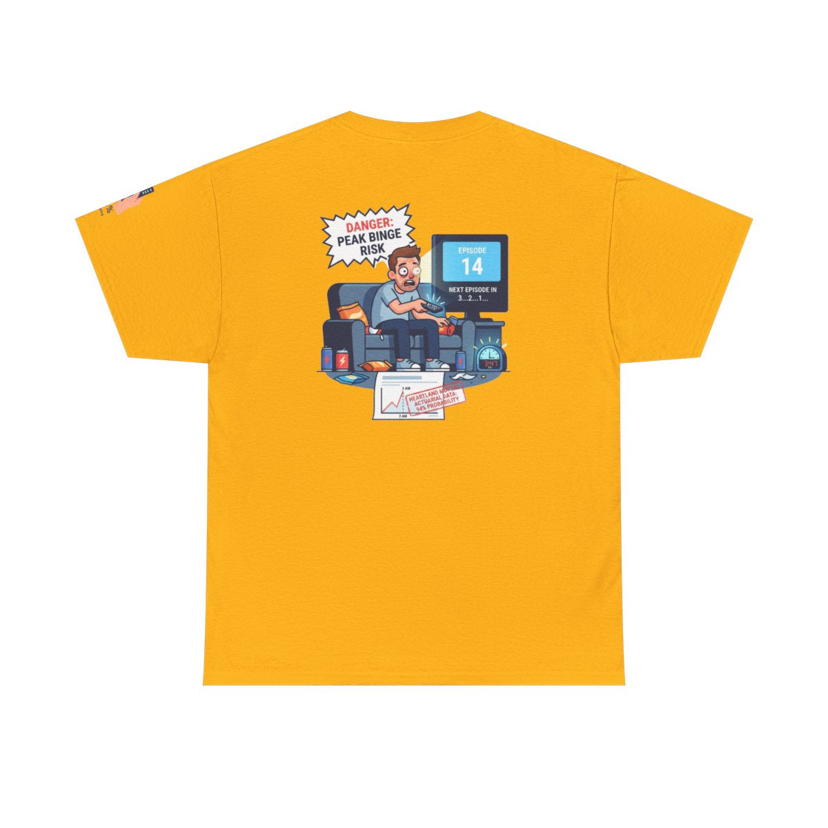 Color: Gold | Peak Bing Risk Premium Graphic Tee