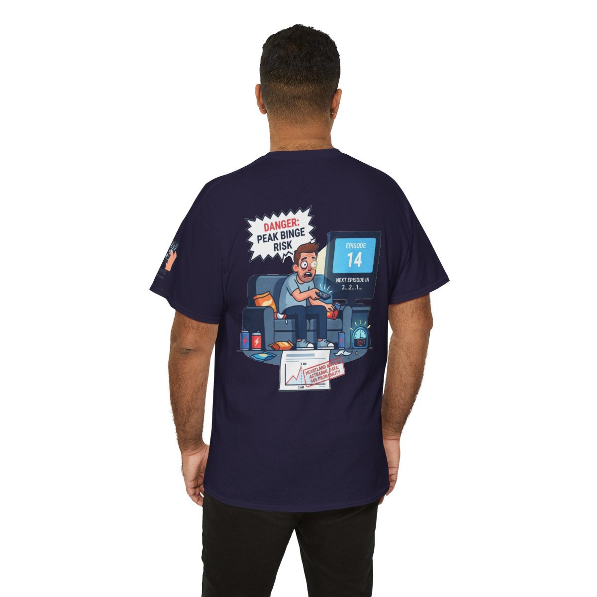 Color: Blackberry | Peak Bing Risk Premium Graphic Tee