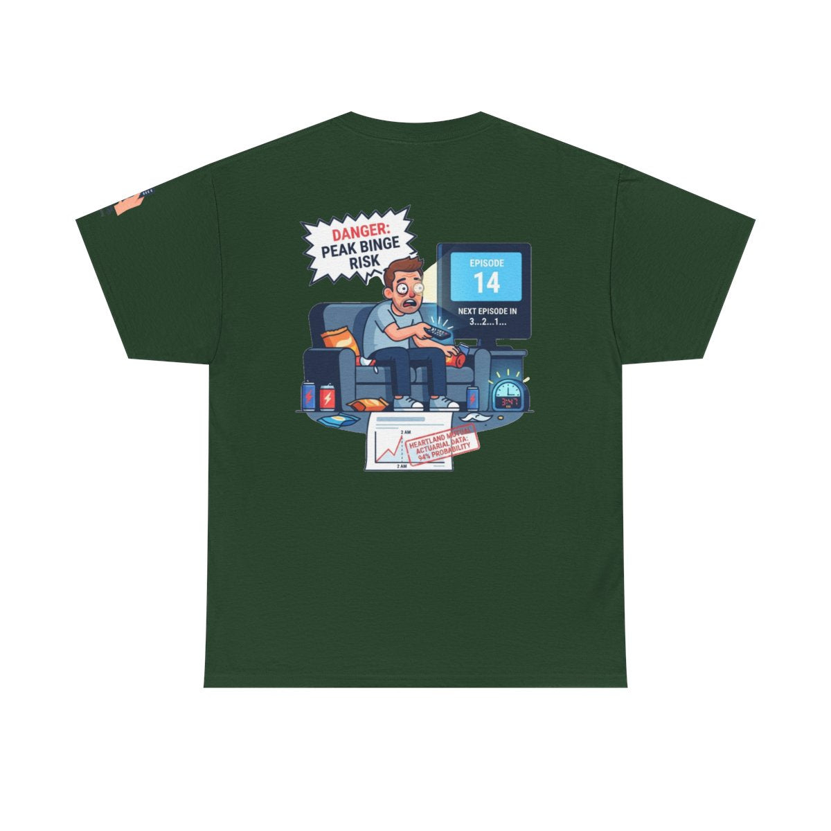 Color: Forest Green | Peak Bing Risk Premium Graphic Tee