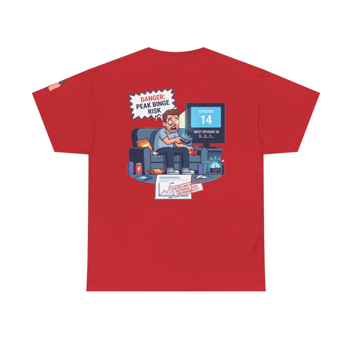 Color: Red | Peak Bing Risk Premium Graphic Tee