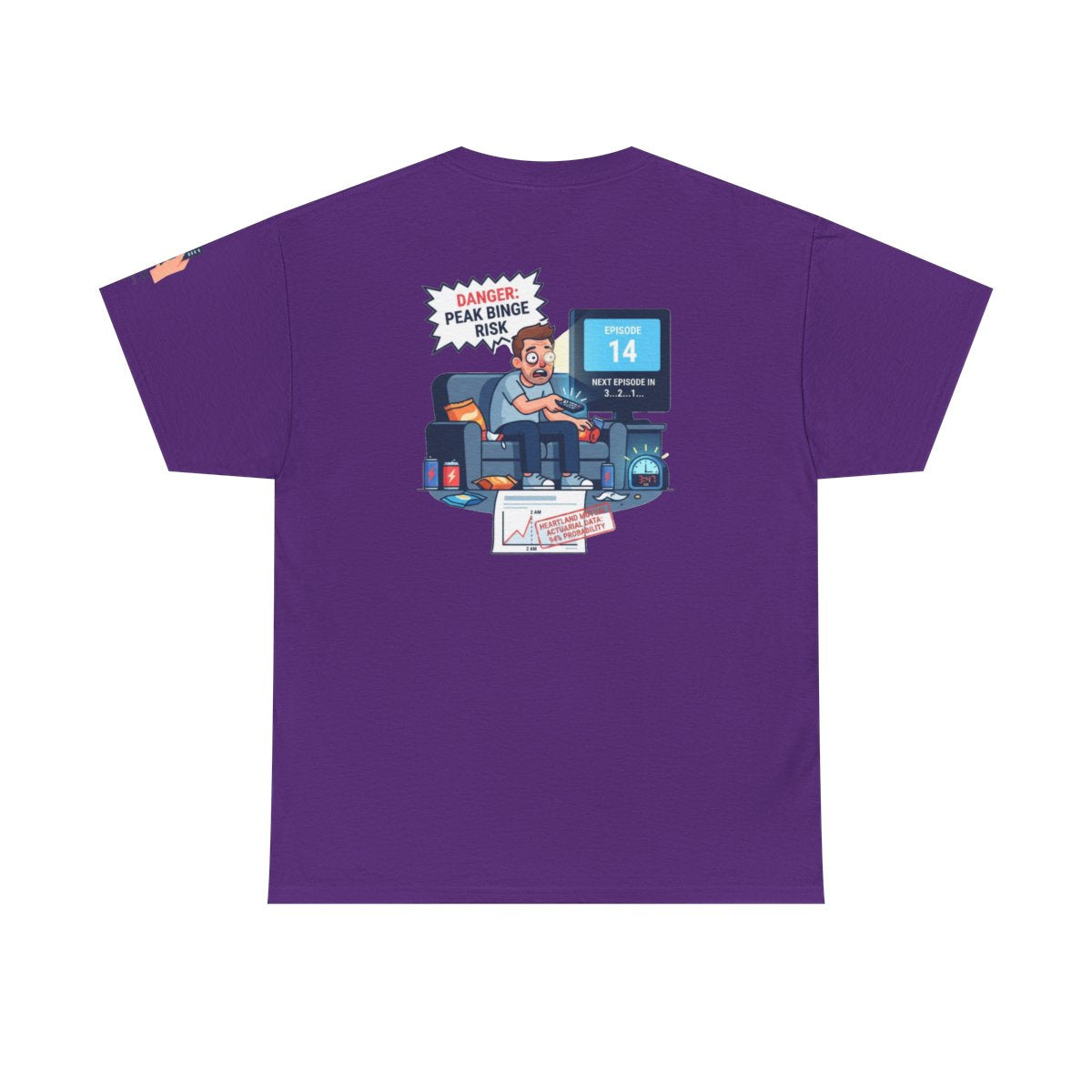 Color: Purple | Peak Bing Risk Premium Graphic Tee