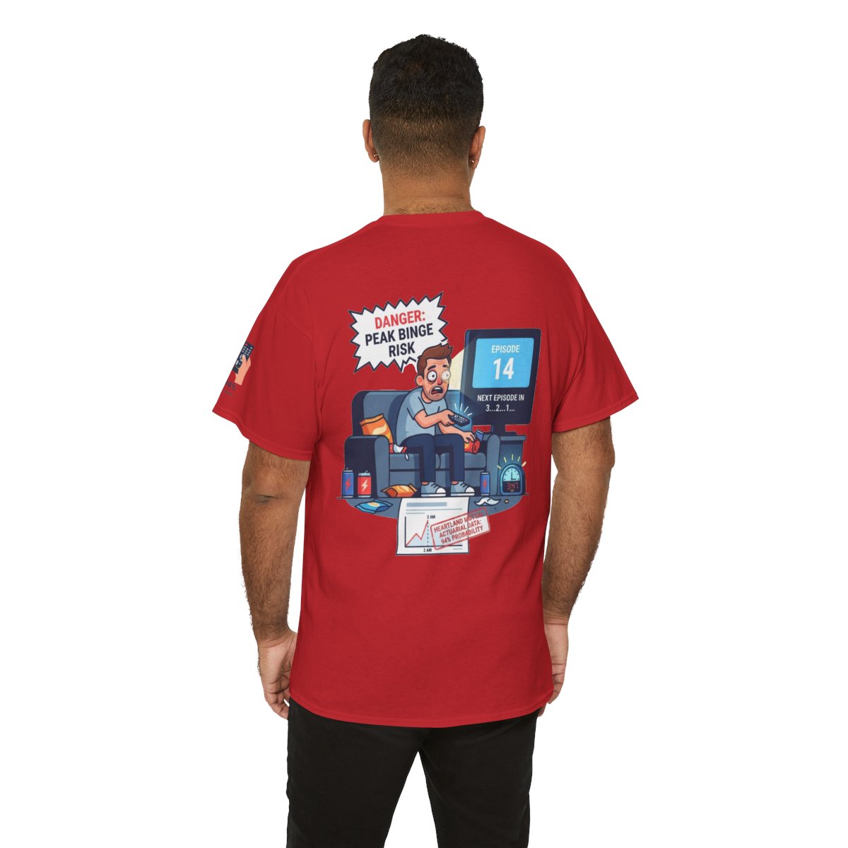Color: Red | Peak Bing Risk Premium Graphic Tee